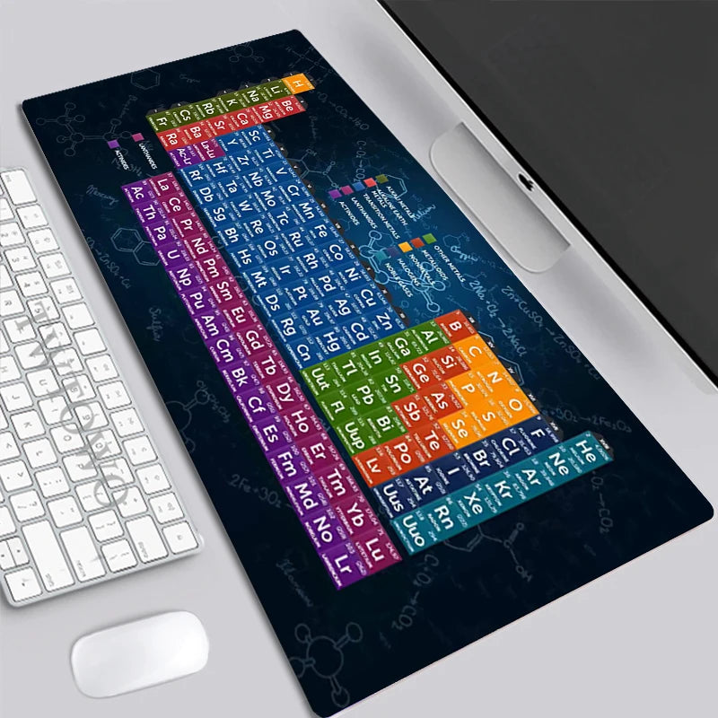 Mouse Pad Gamer Large Computer HD Desk Mats Mouse Mat keyboard pad Periodic Table of Elements Anti-slip Natural Rubber Gamer