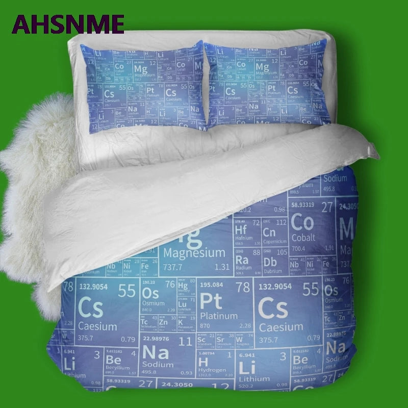 Periodic Table of Elements Quilt cover Set