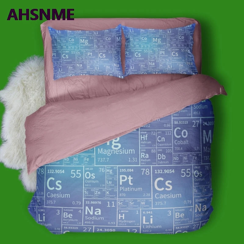 Periodic Table of Elements Quilt cover Set