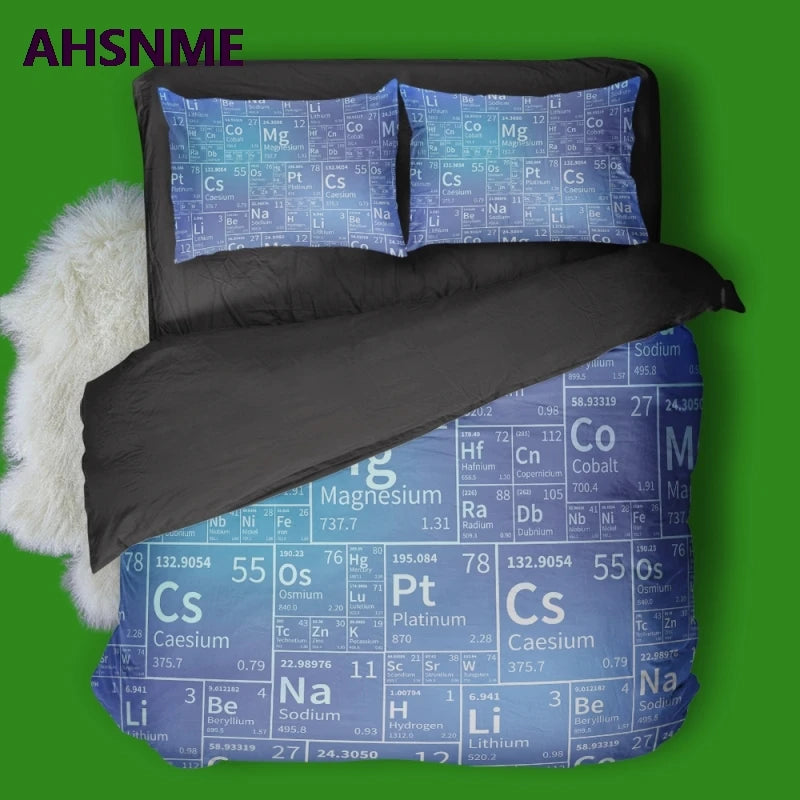 Periodic Table of Elements Quilt cover Set