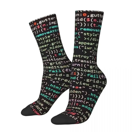 Java Script Code Socks - All Season Long Socks Accessories for Unisex Gifts