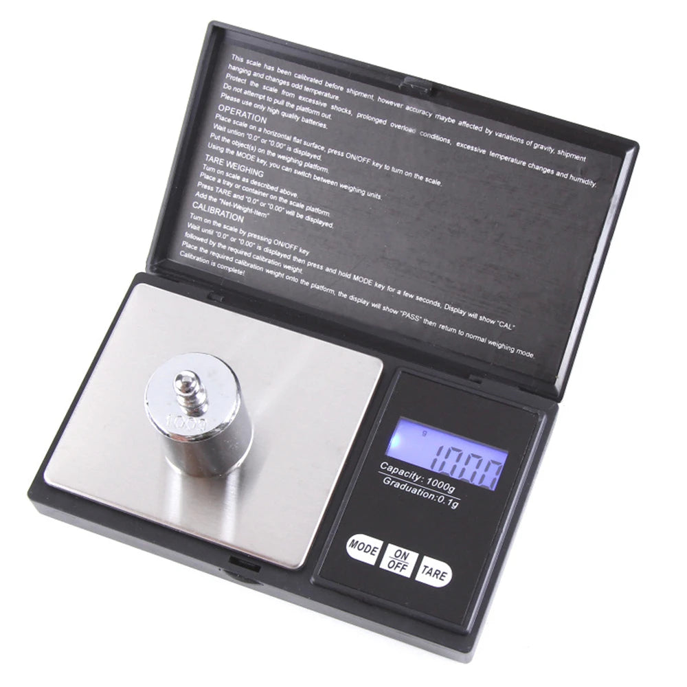 Mini Jewelry Scale 0.01g Electronic Stainless Steel Digital Pocket Scale Gold Gram Balance