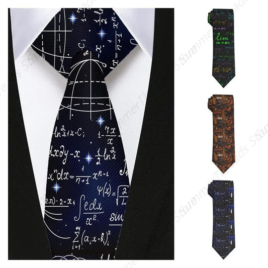 Math Equations Tie Funny Math Neck Ties For Teachers